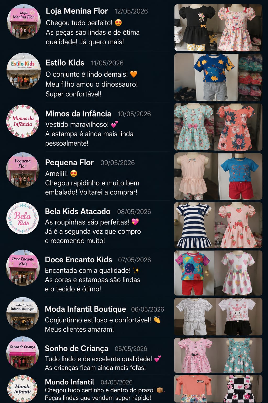 Comentário de cliente