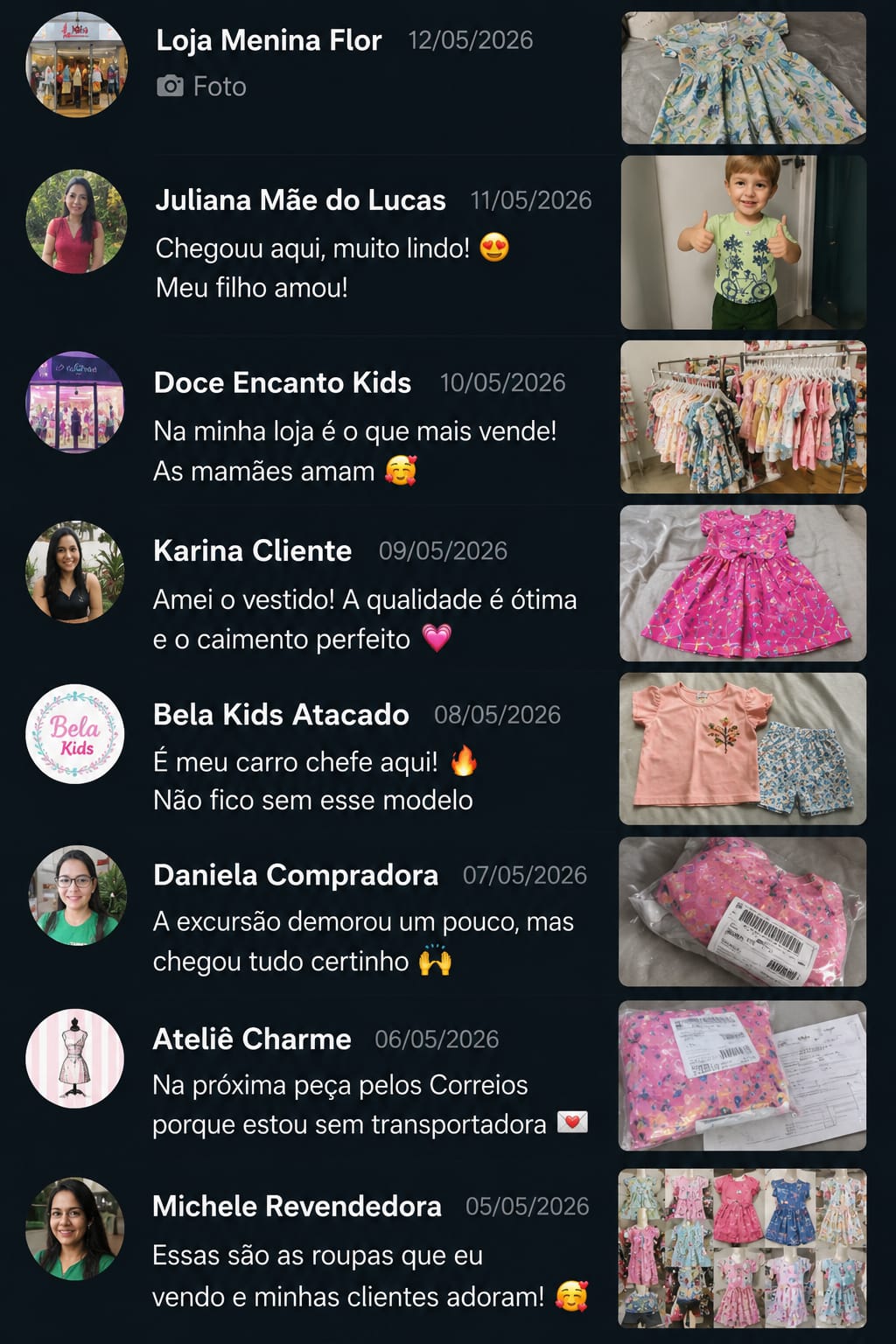 Comentário de cliente