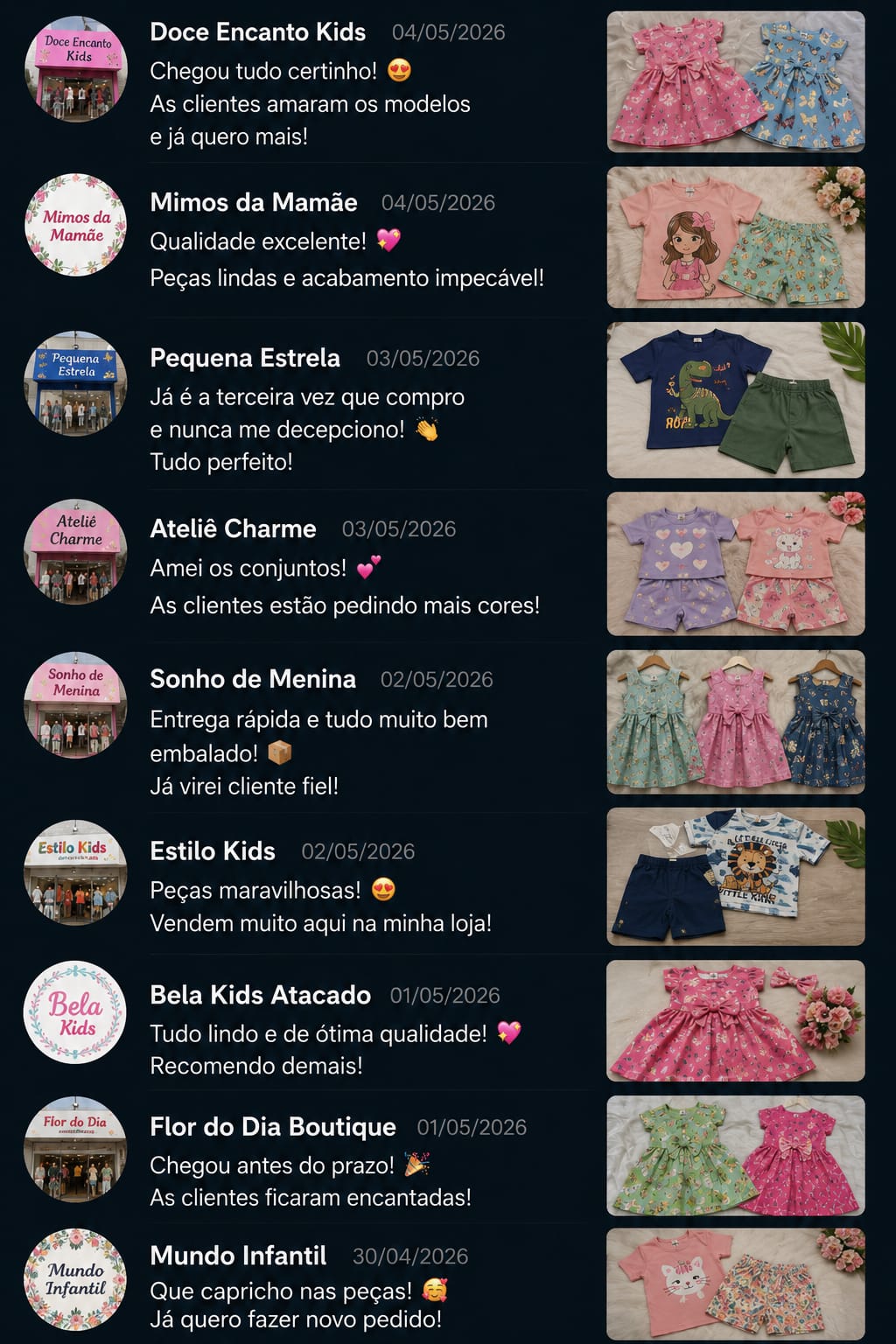 Comentário de cliente