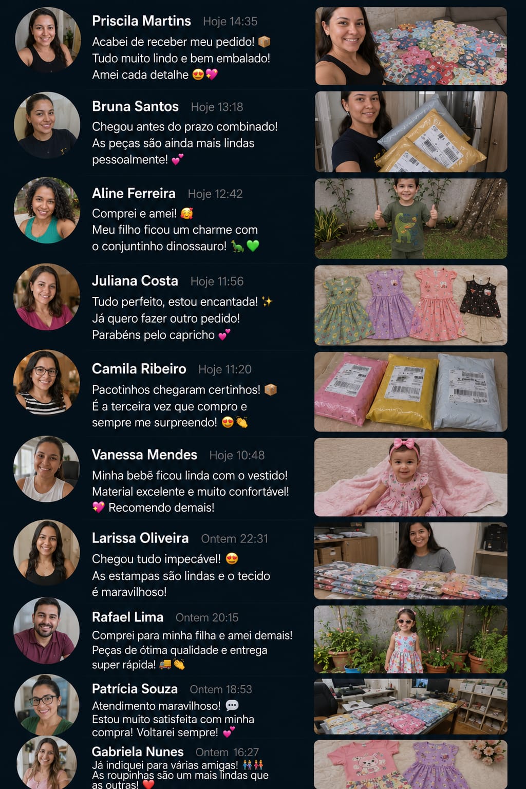 Comentário de cliente